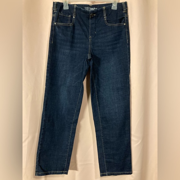 Time and Tru Denim - Time and Tru Women's Dark Blue Straight Jeans